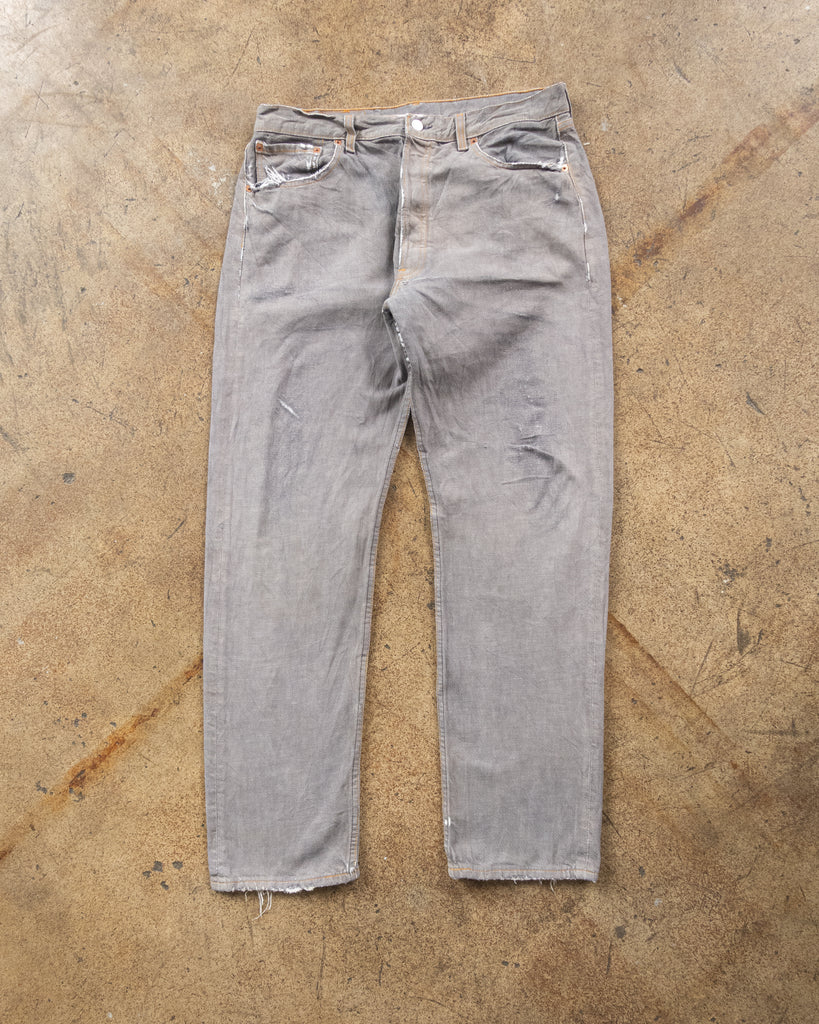 Levi's 501 Faded Grey Jeans - 1990s