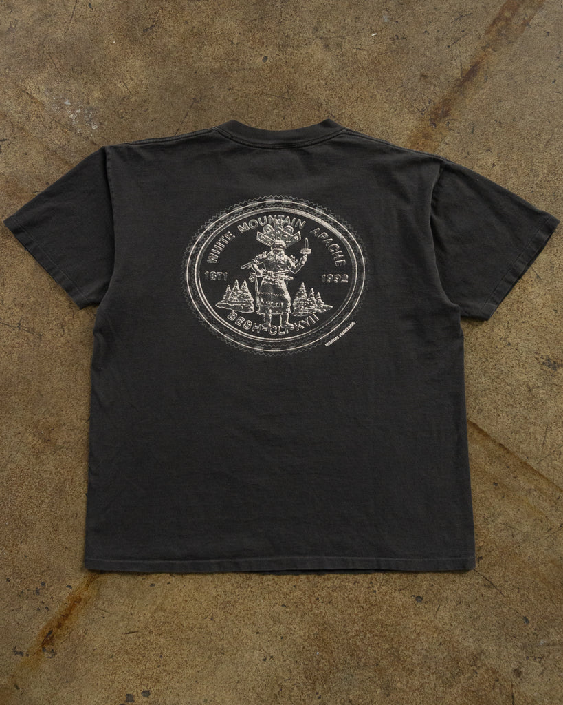 Oneita "Sovereign Nation of the Apache Tribe" Boxy Tee - 1990s DETAIL PHOTO