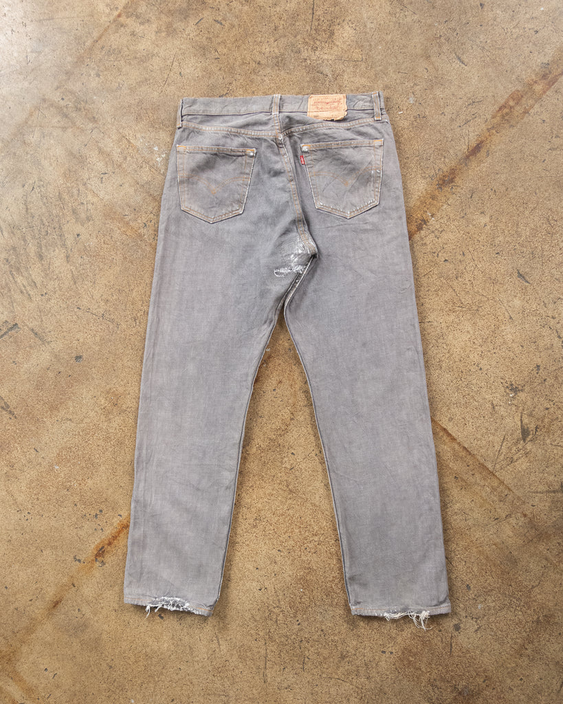 Levi's 501 Faded Grey Jeans - 1990s - back