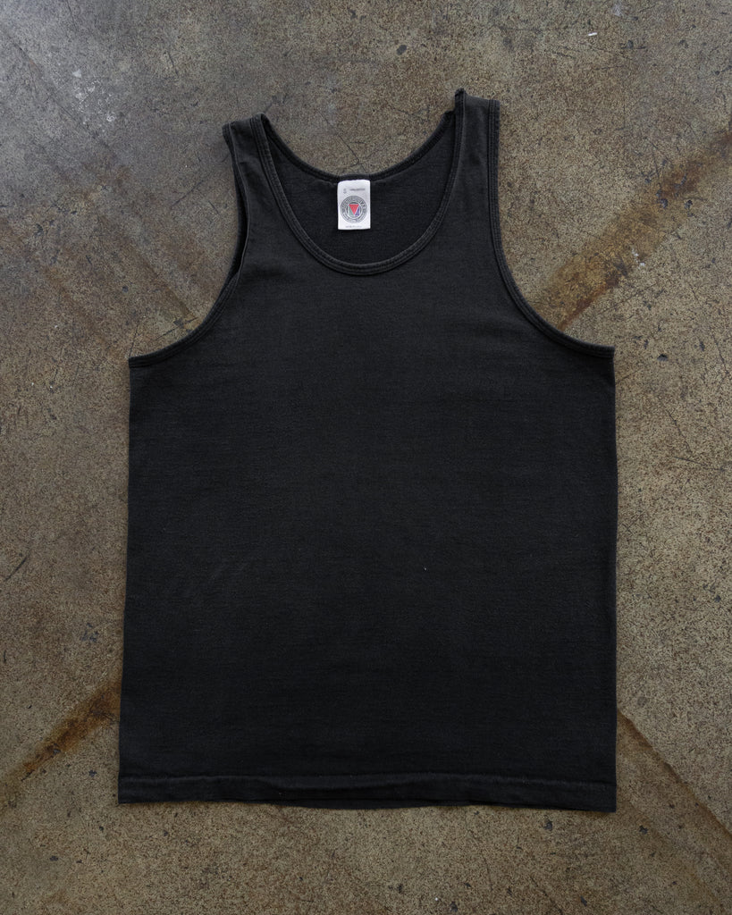 Single Stitched Faded Black Tank Top - 1990s FRONT PHOTO