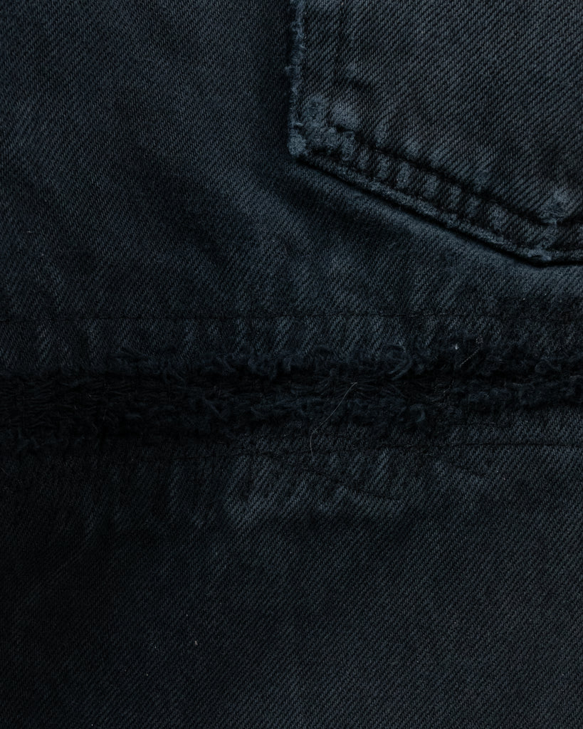 Levi's 501 Faded Blue Black Jeans - 1990s - detail