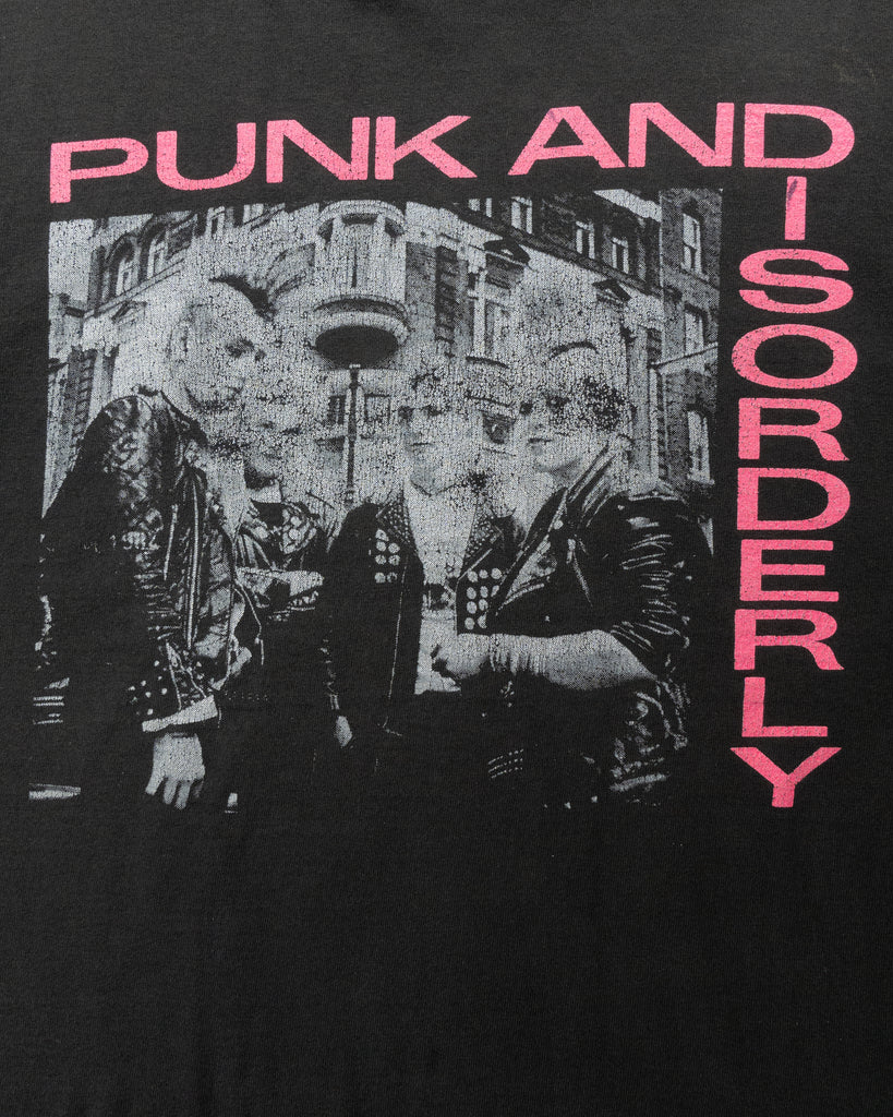 Single Stitched "Punk And Disorderly" Tee - 1990s - detail