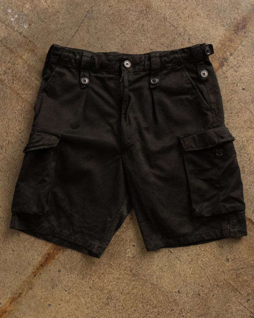Over-Dyed Military Cargo Shorts - 1990s FRONT PHOTO