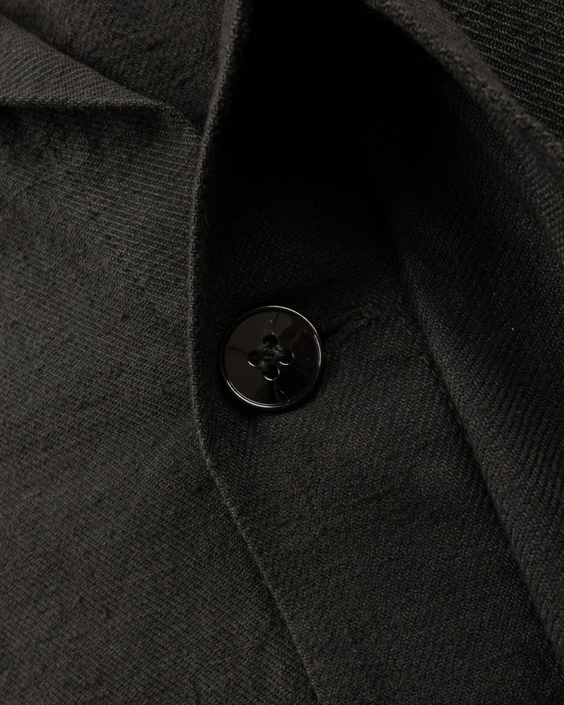 Black Chore Coat - 1970s DETAIL PHOTO