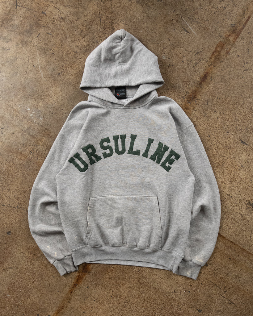"Ursuline" Hooded Crewneck Sweatshirt - 1990s FRONT PHOTO