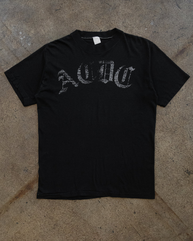 Single Stitched Faded Paper Thin "ACDC" Tee - 1980s