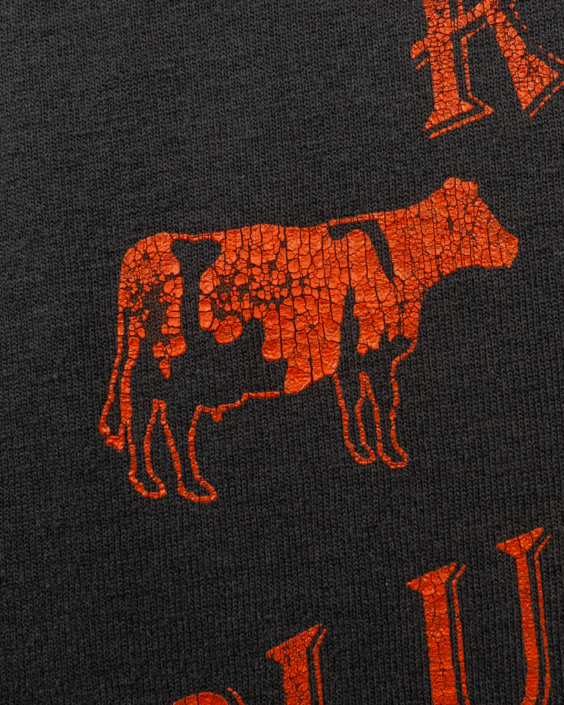 Single Stitched Faded "River Rats Blue Rock Shoot" Tee - 1990s - detail