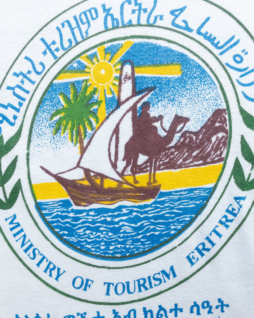 Single Stitched "Ministry of Tourism Eritrea" Tee - 1990s DETAIL PHOTO