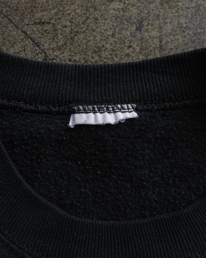 Faded Black Crewneck Sweatshirt - 1990s DETAIL PHOTO