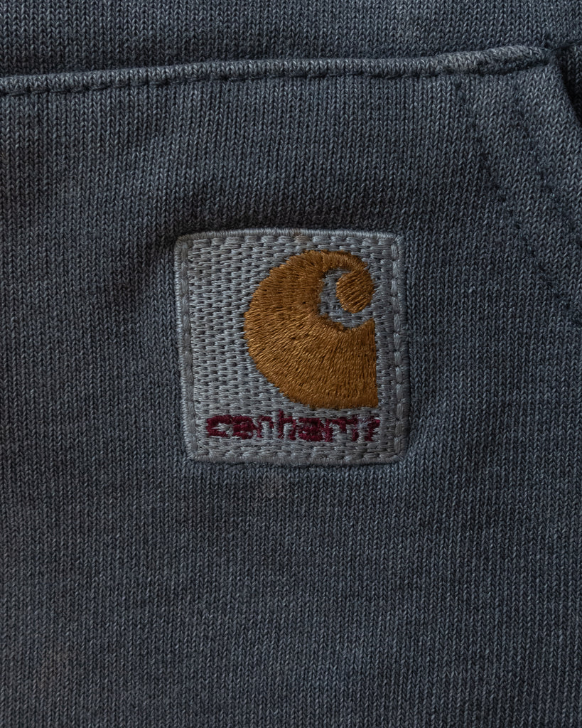 Carhartt "Everson Construction" Sun Faded Hooded Sweatshirt - 1990s DETAIL PHOTO