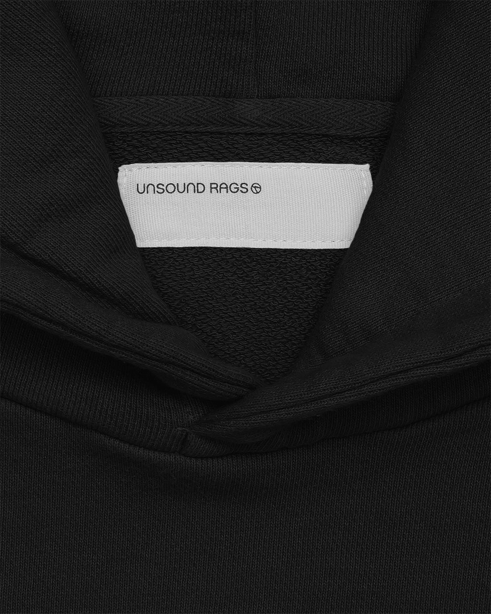 Unsound Black 1⁄3rd Seam Hooded Sweatshirt – UNSOUND RAGS