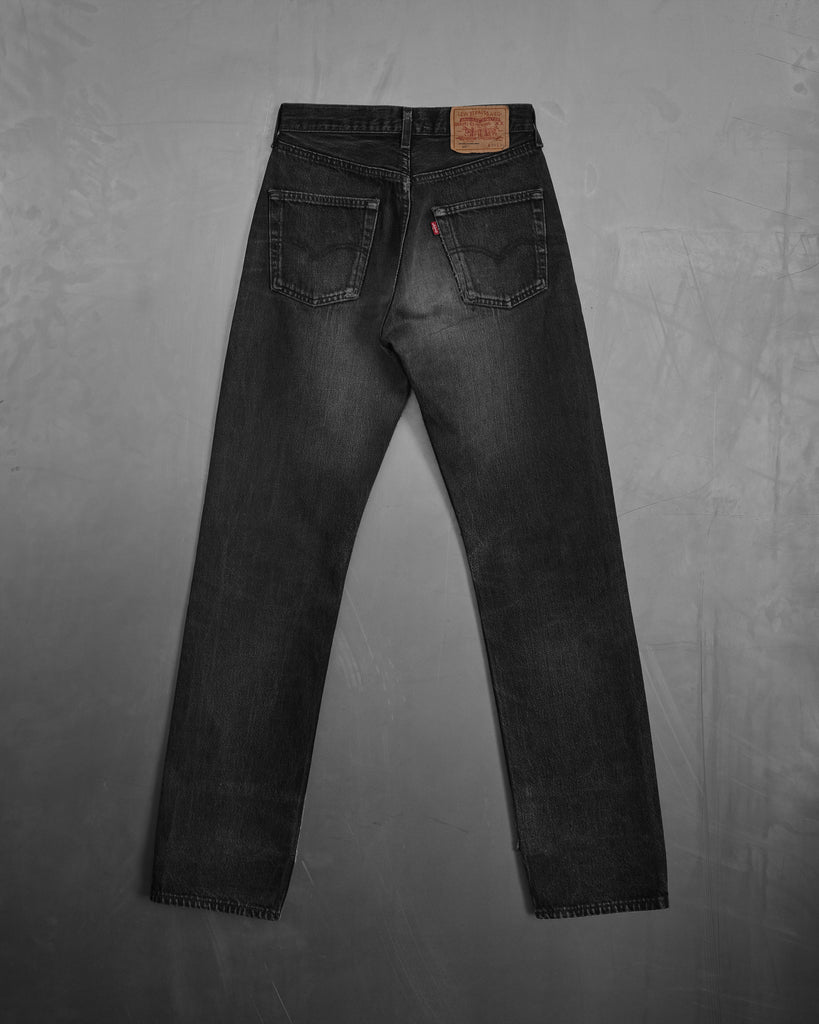 Vintage Black Levi's 501 Jeans back photo