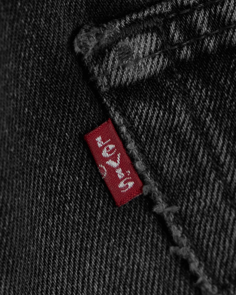 Vintage Black Levi's 501 Jeans back detail photo tab