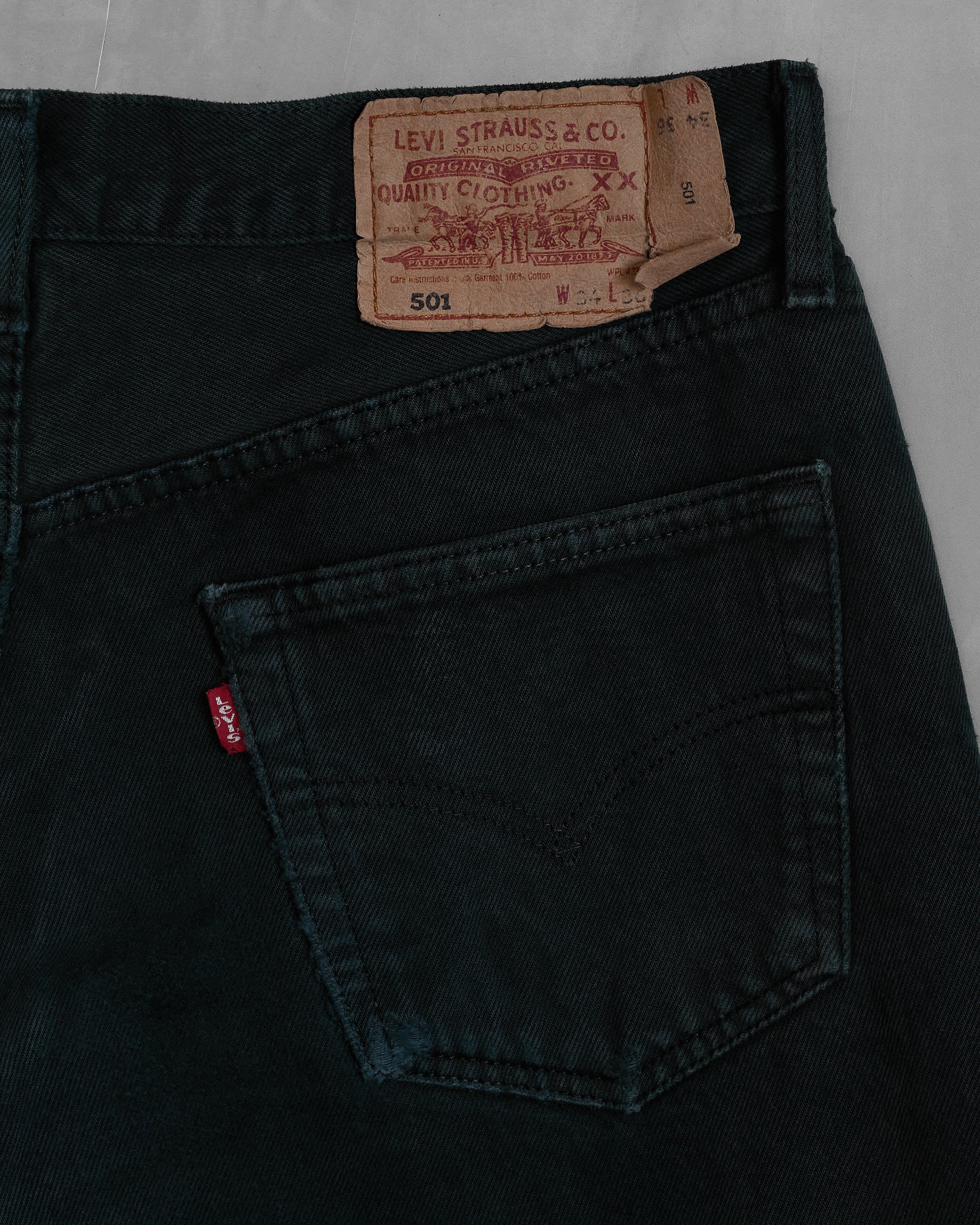 1890 501® Original Fit Selvedge Men's Jeans - Dark Wash