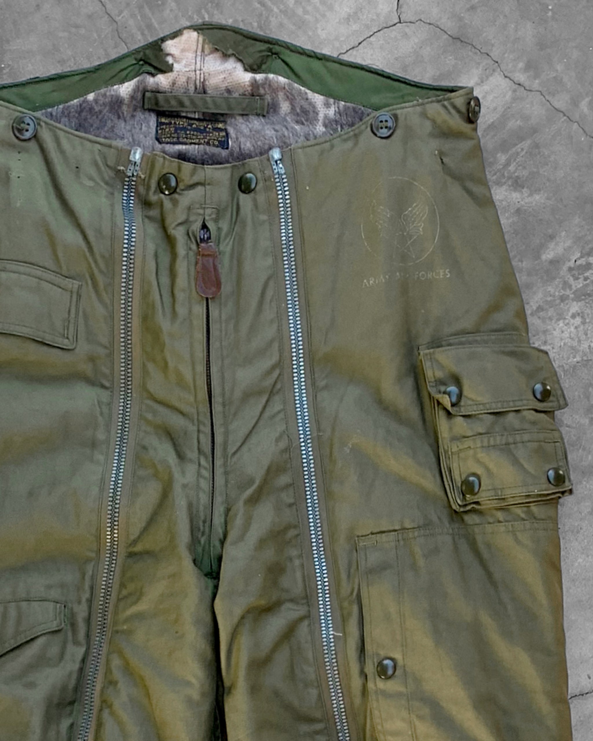 USAF Type-A11 Wool Lined Flying Military Pants - 1940s