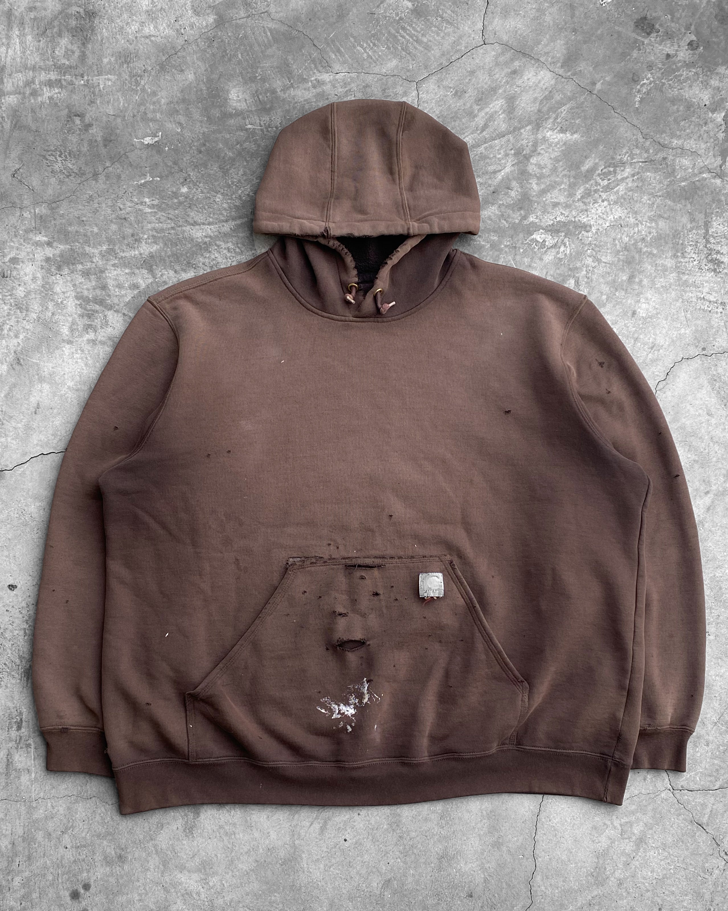 Carhartt Distressed Brown Hoodie - 1990s – UNSOUND RAGS