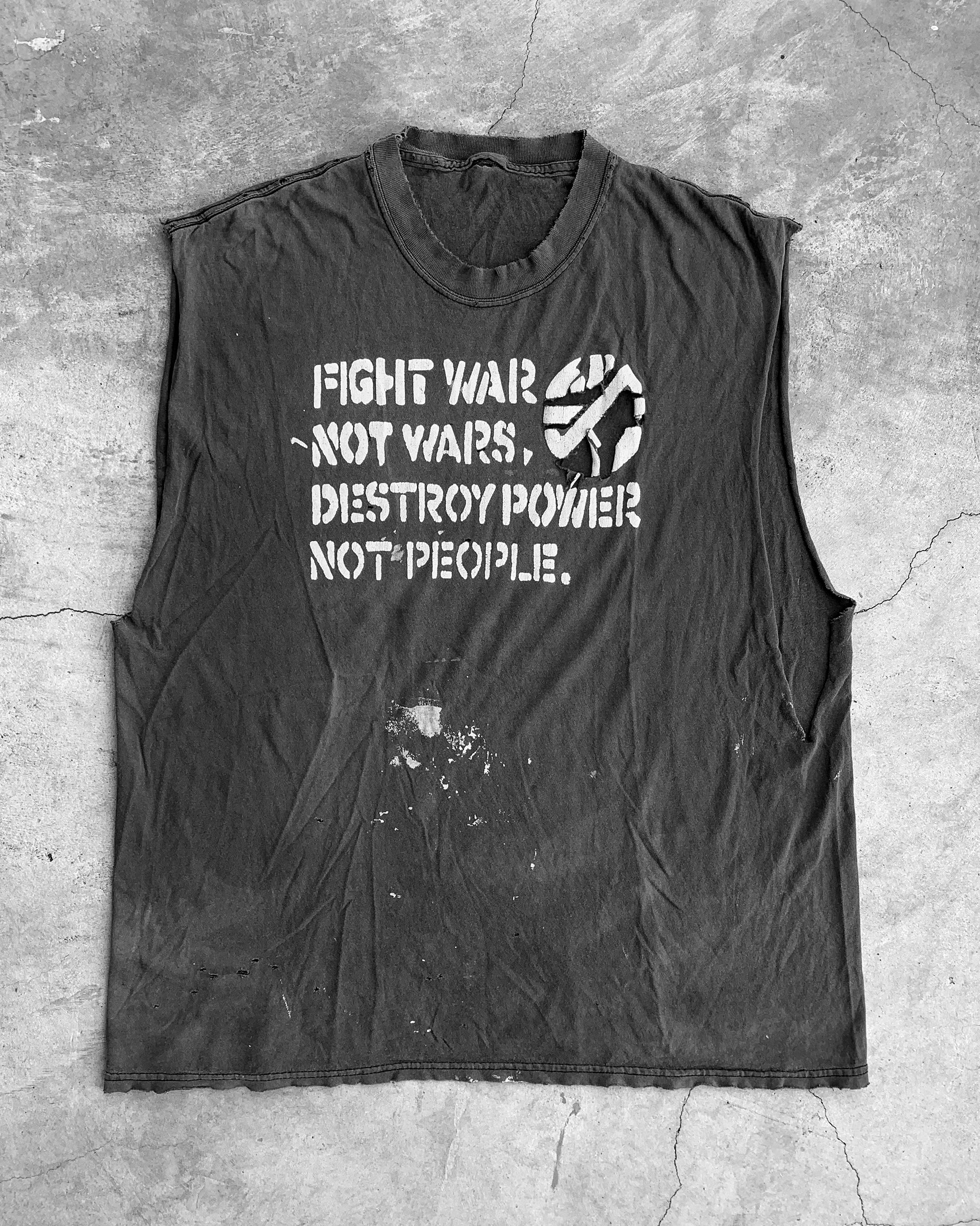 90s USA製 CRASS DESTROY POWER NOT PEOPLE VTG Crass Destroy