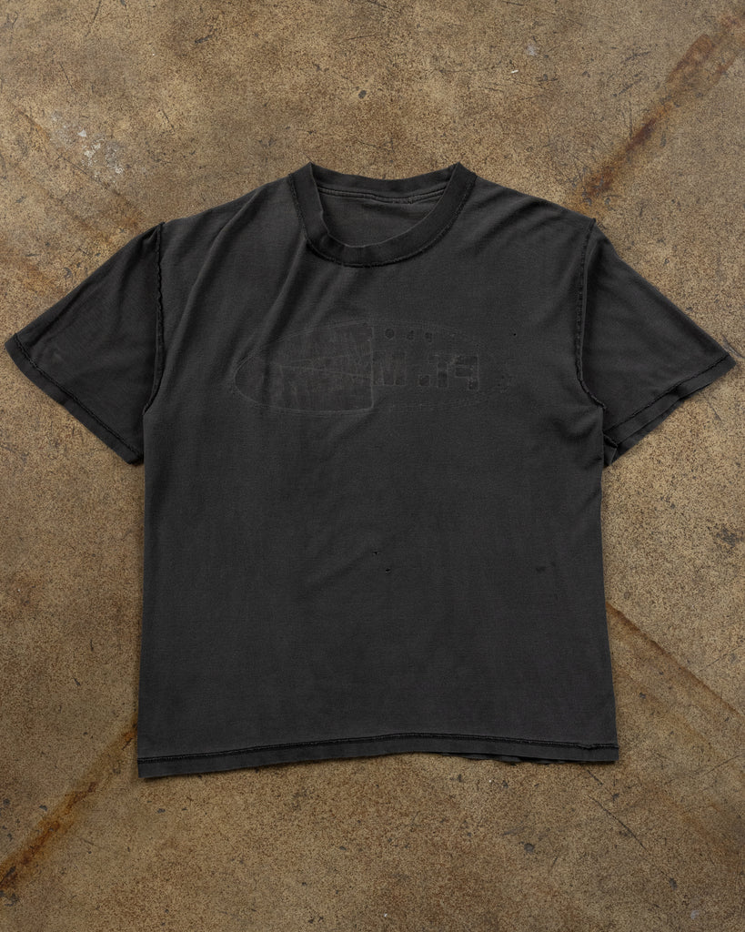 Single Stitched Faded Black Inside-Out Tee - 1990s FRONT PHOTO