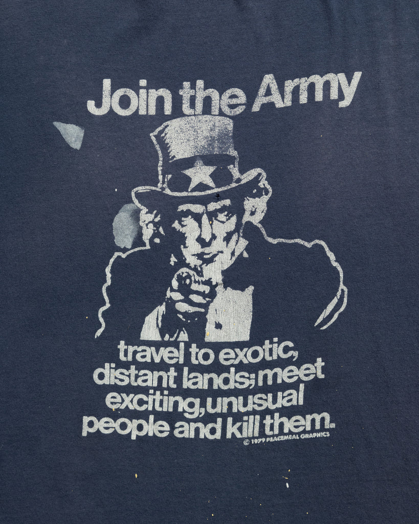 Single Stitched "Join The Army" Distressed Tee - 1990s DETAIL PHOTO