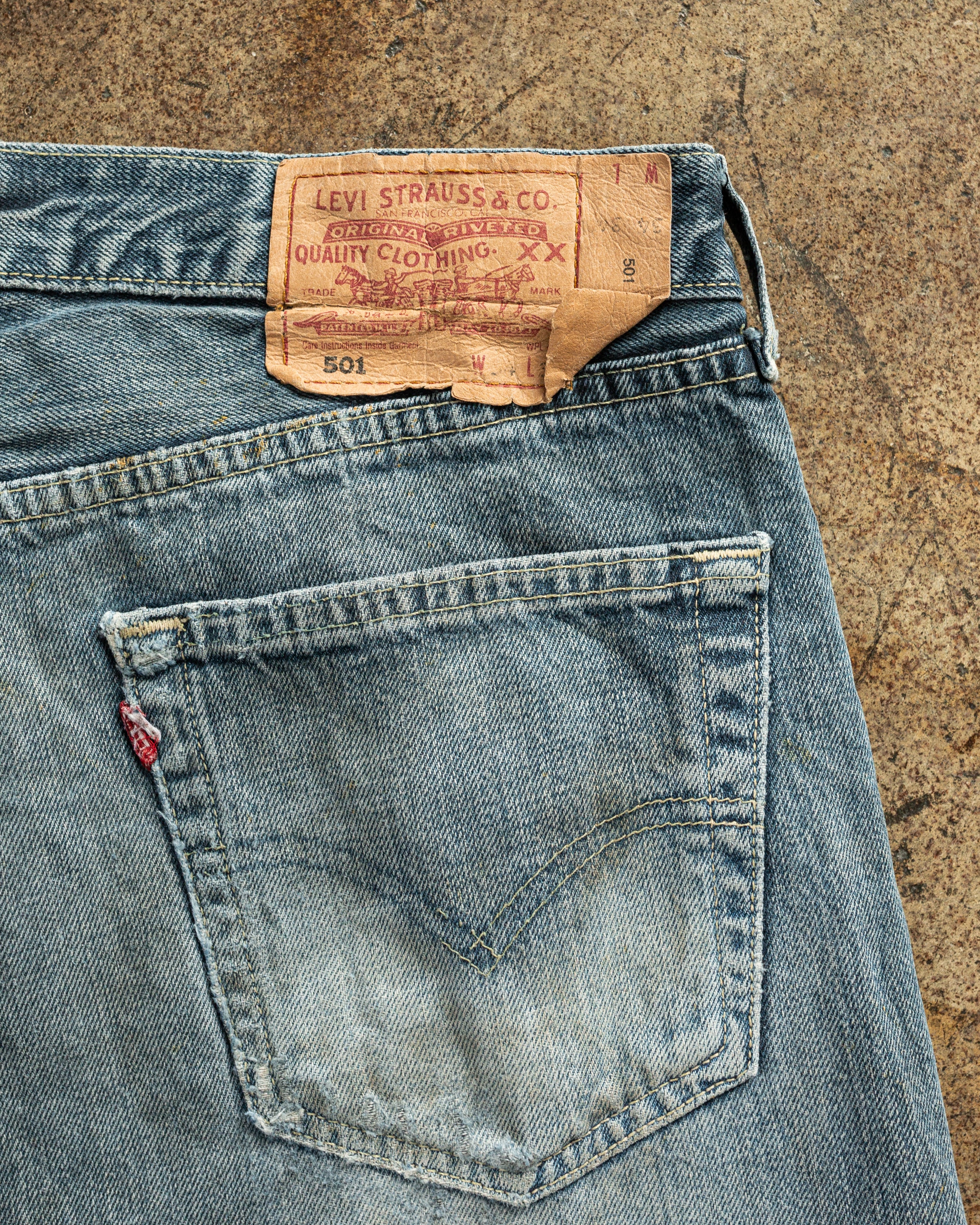 Levi's 501 Faded Blue Released Hem Jeans – UNSOUND RAGS