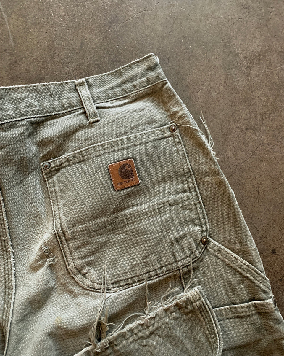 Carhartt Concrete Sage Distressed Double Knee Work Pant - 1990s ...