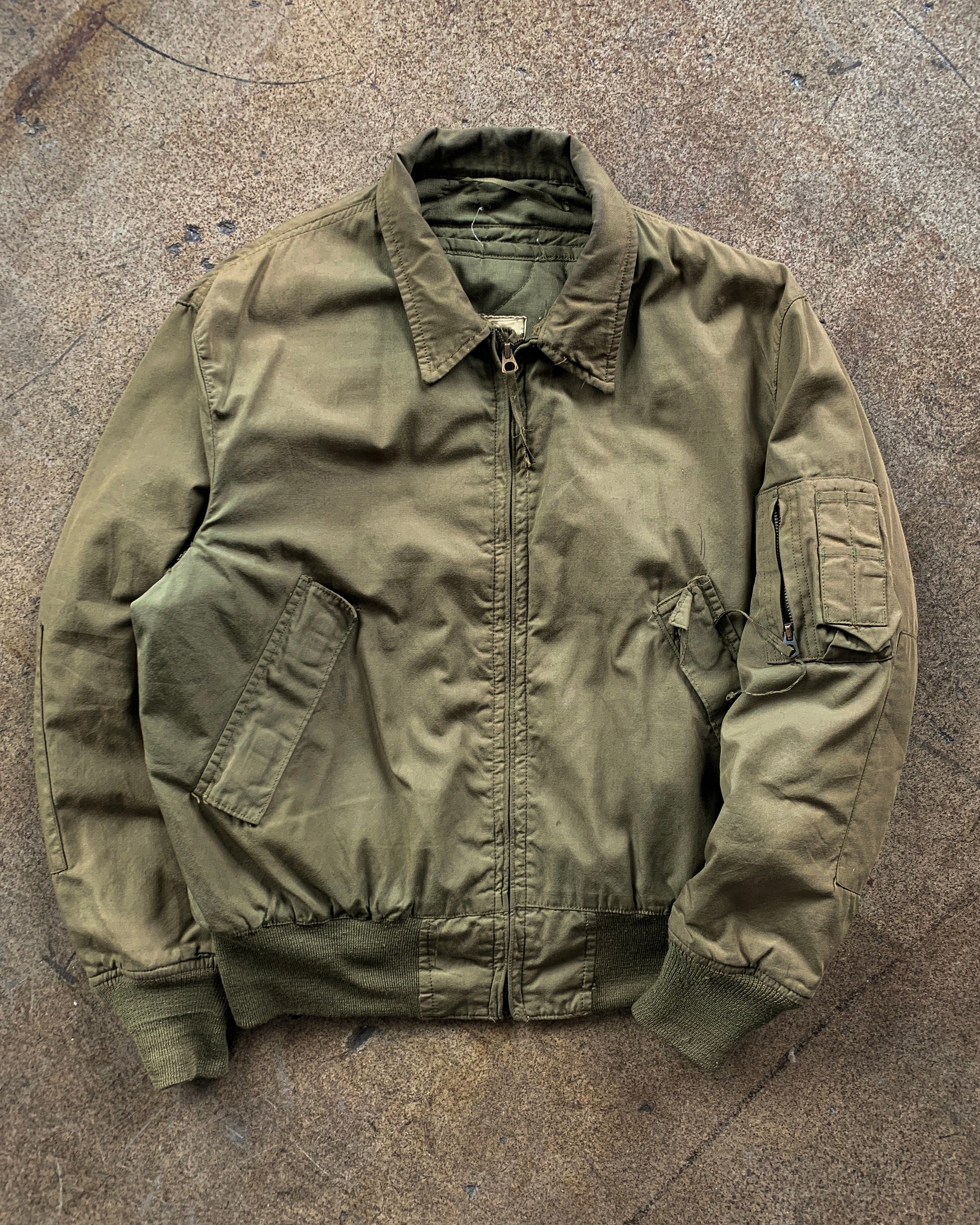 Olive Green Military Bomber Jacket - 1980s – UNSOUND RAGS