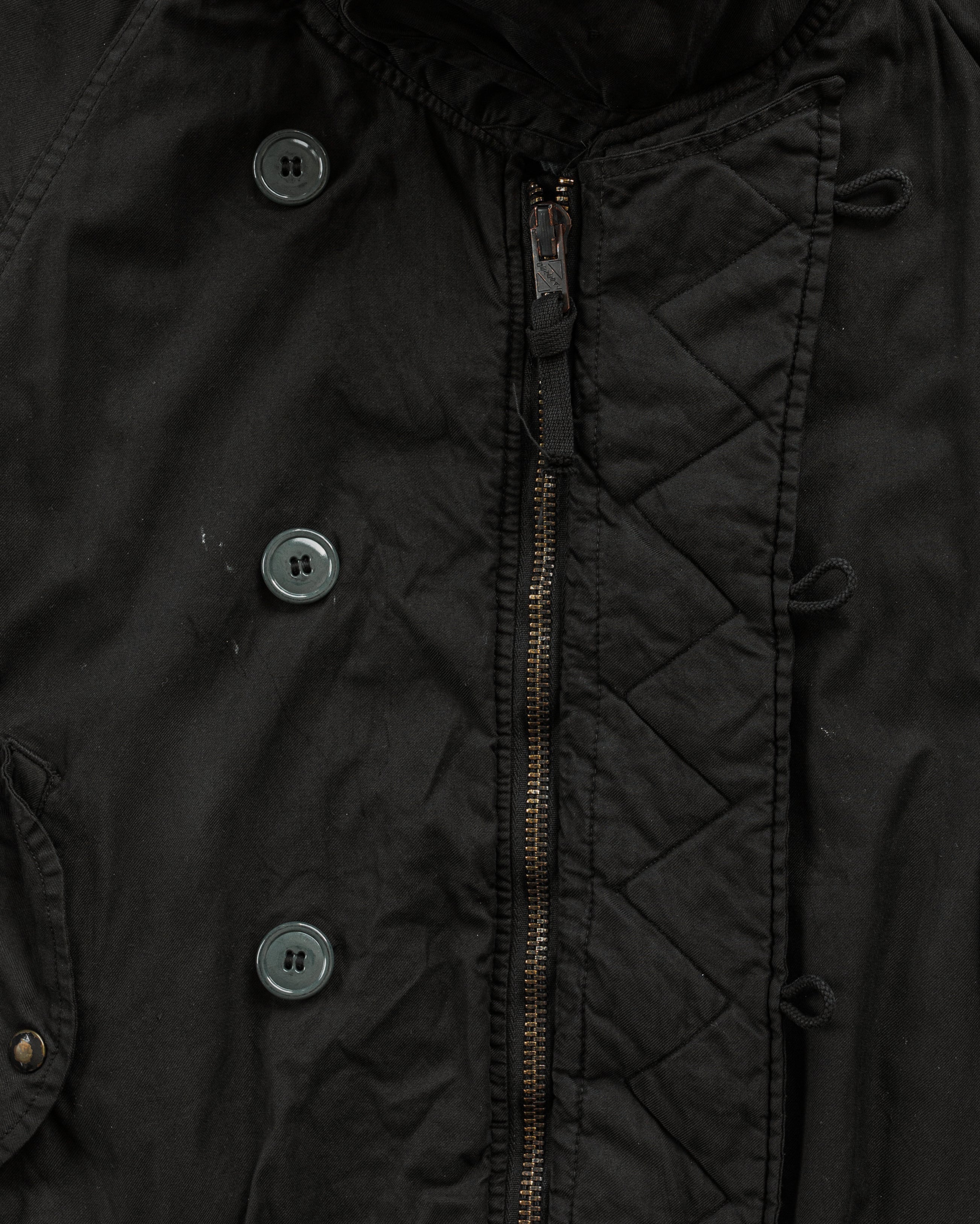 USAF MAN'S OVERDYED BLACK PARKA CWU-8/P - 1970s – UNSOUND RAGS
