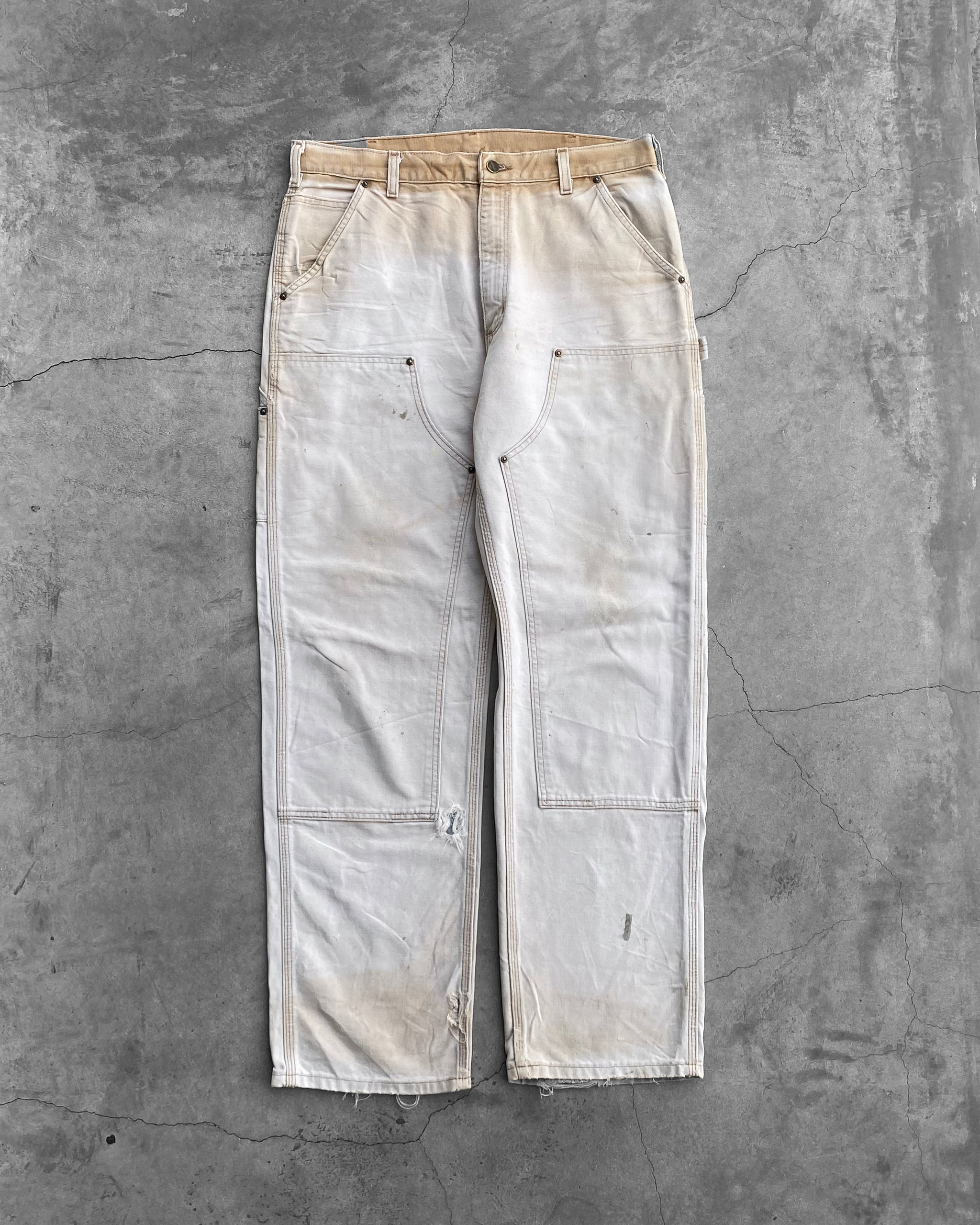 パンツ W32 00s Carhartt Faded Double Knee Pants Thrashed Distressed Faded Work Carhartt Double Knee Pants
