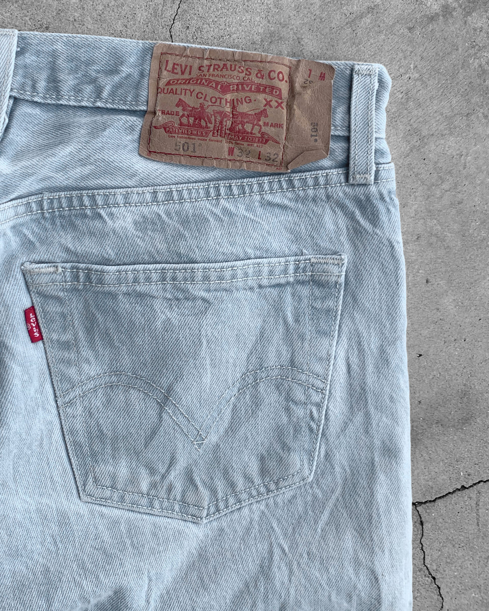 Levi’s 501 Faded Blue Released Hem Jeans – UNSOUND RAGS