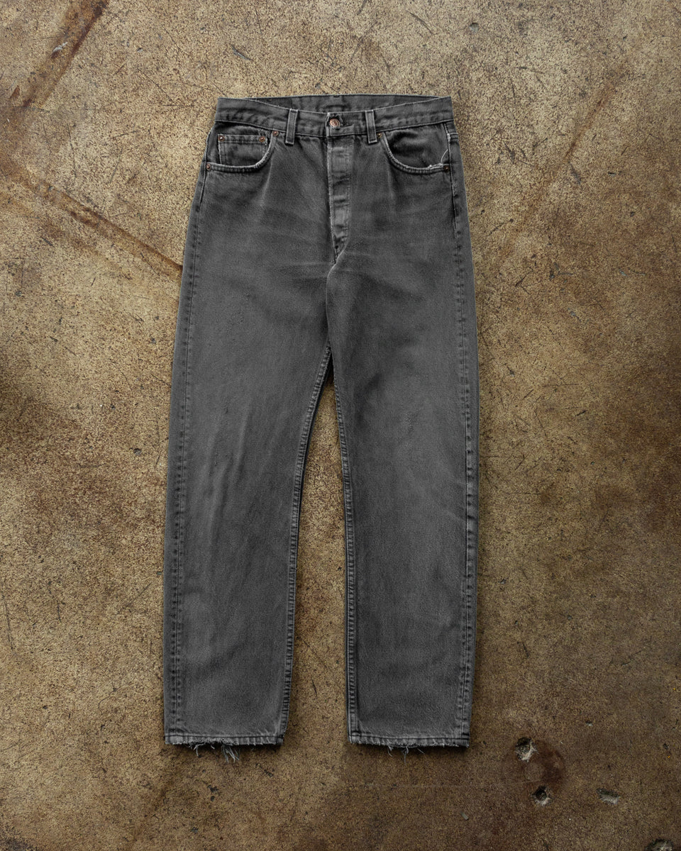 Levi's 501 Faded Charcoal Grey Jeans - 1990s – UNSOUND RAGS