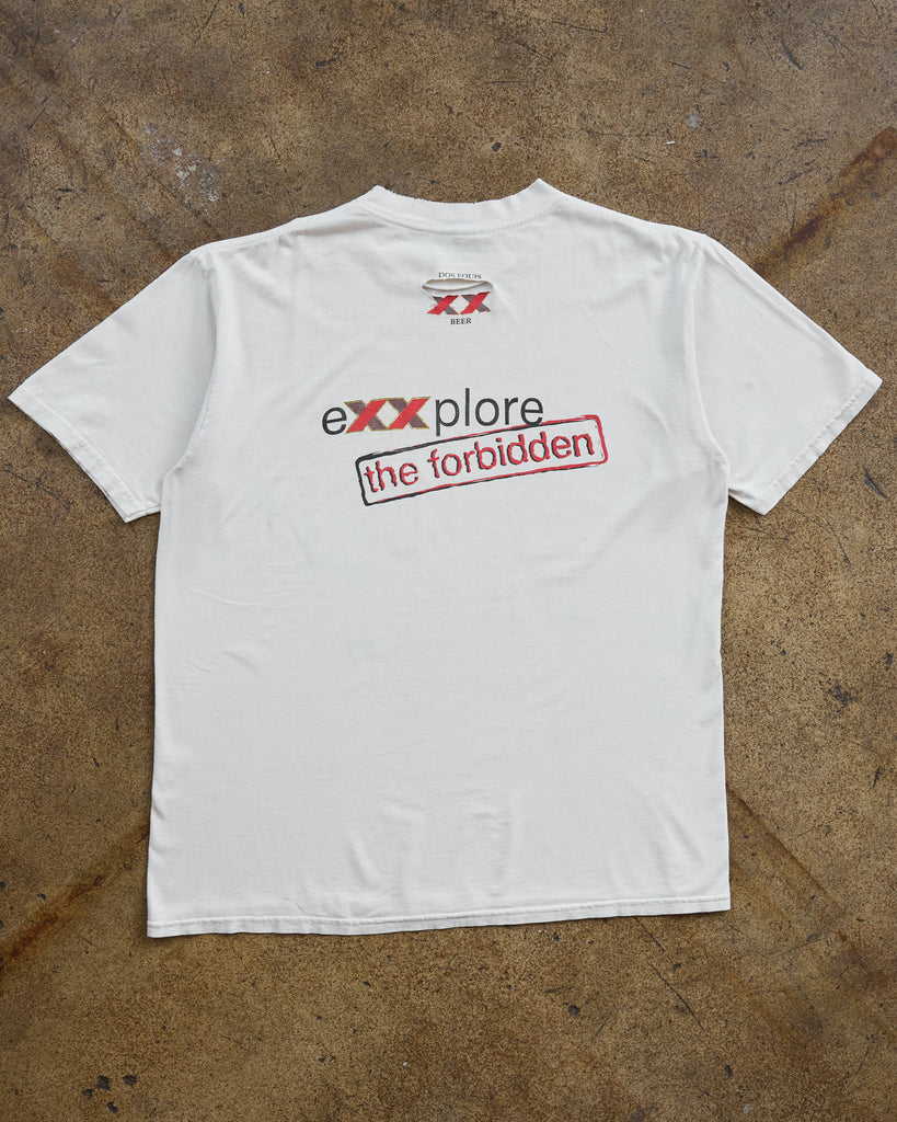 Distressed "Dos XX" Tee - 1990s -detail