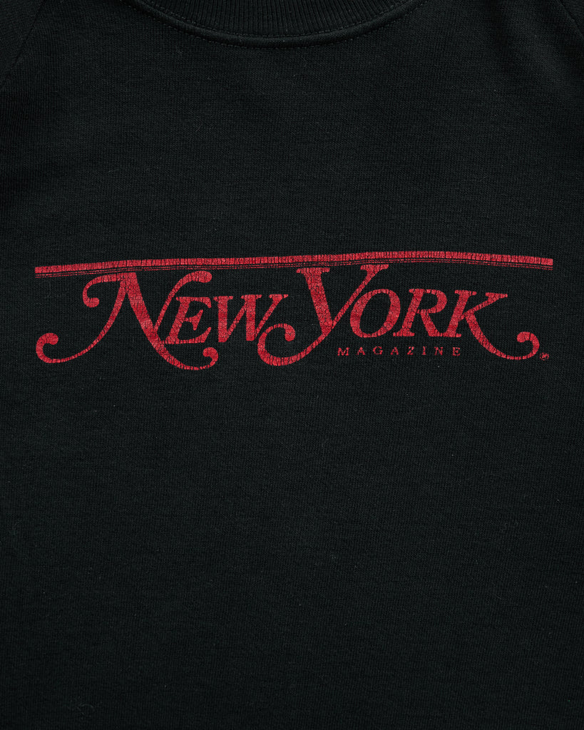 "New York Magazine" Raglan Sweatshirt - 1980s - detail