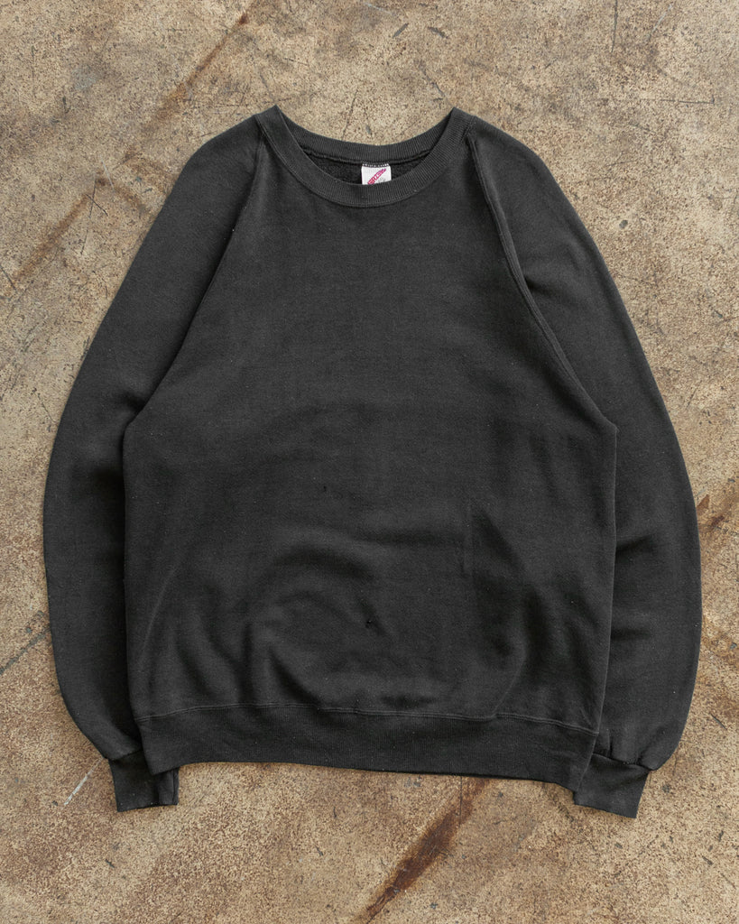 Unsound Rags Faded Black Vintage Raglan Blank Sweatshirts Release