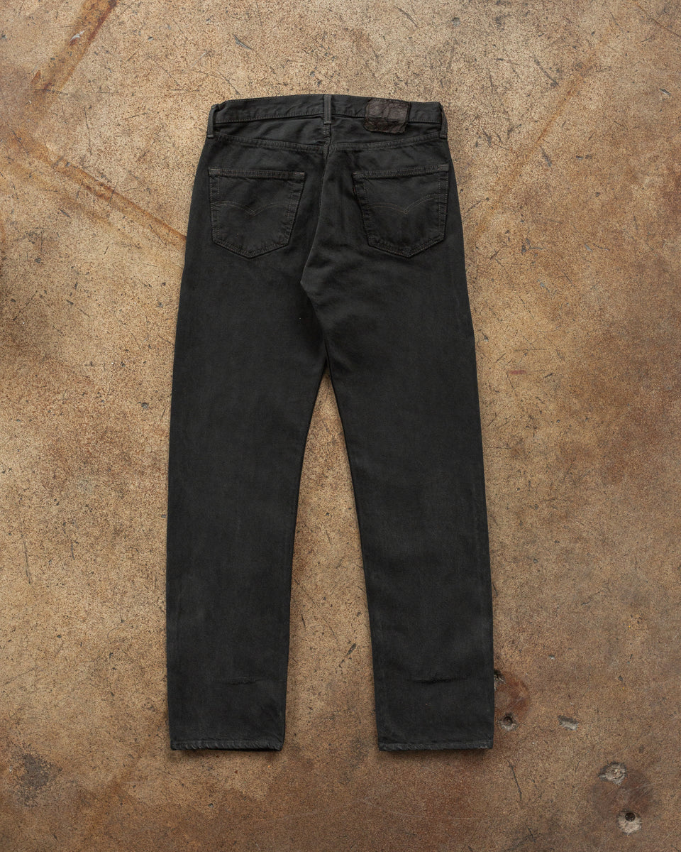 Levi's 501 Black Overdyed Repaired Jeans - 1990s – UNSOUND RAGS