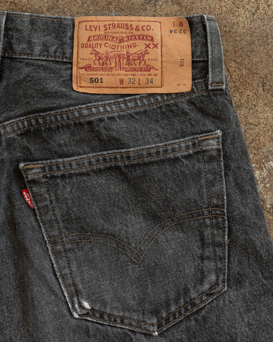 Levi's 501 Charcoal Grey Jeans - 1990s – UNSOUND RAGS