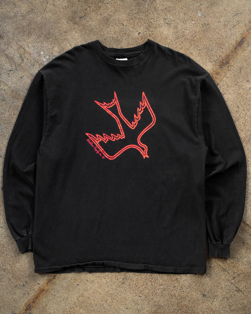 Single Stitched Bird Graphic Long Sleeve Tee - 1990s - front