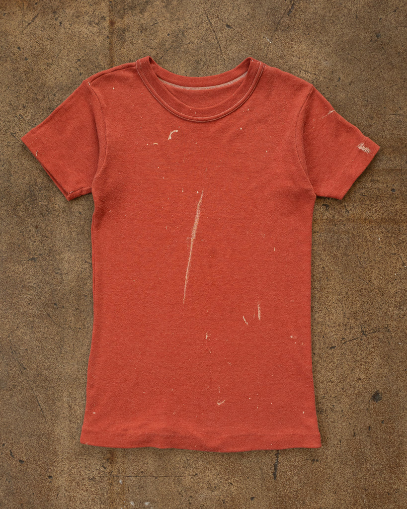 Single Stitched Orange Blank Tee - 1970s