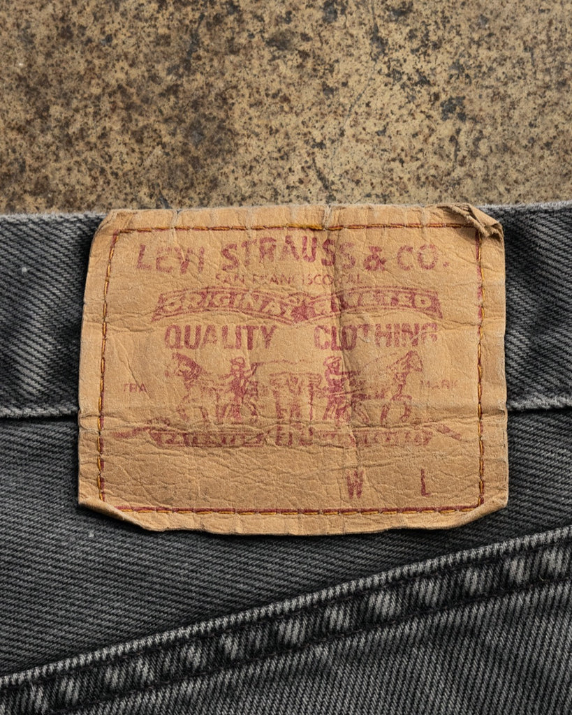 Levi's 501 Painted Faded Grey Jeans - 1990s DETAIL PHOTO