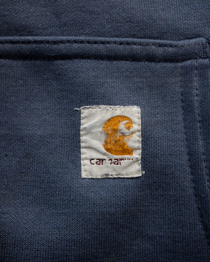 Sun Faded Carhartt "Conservation & Waterworks" Hooded Sweatshirt - 1990s detail phoot