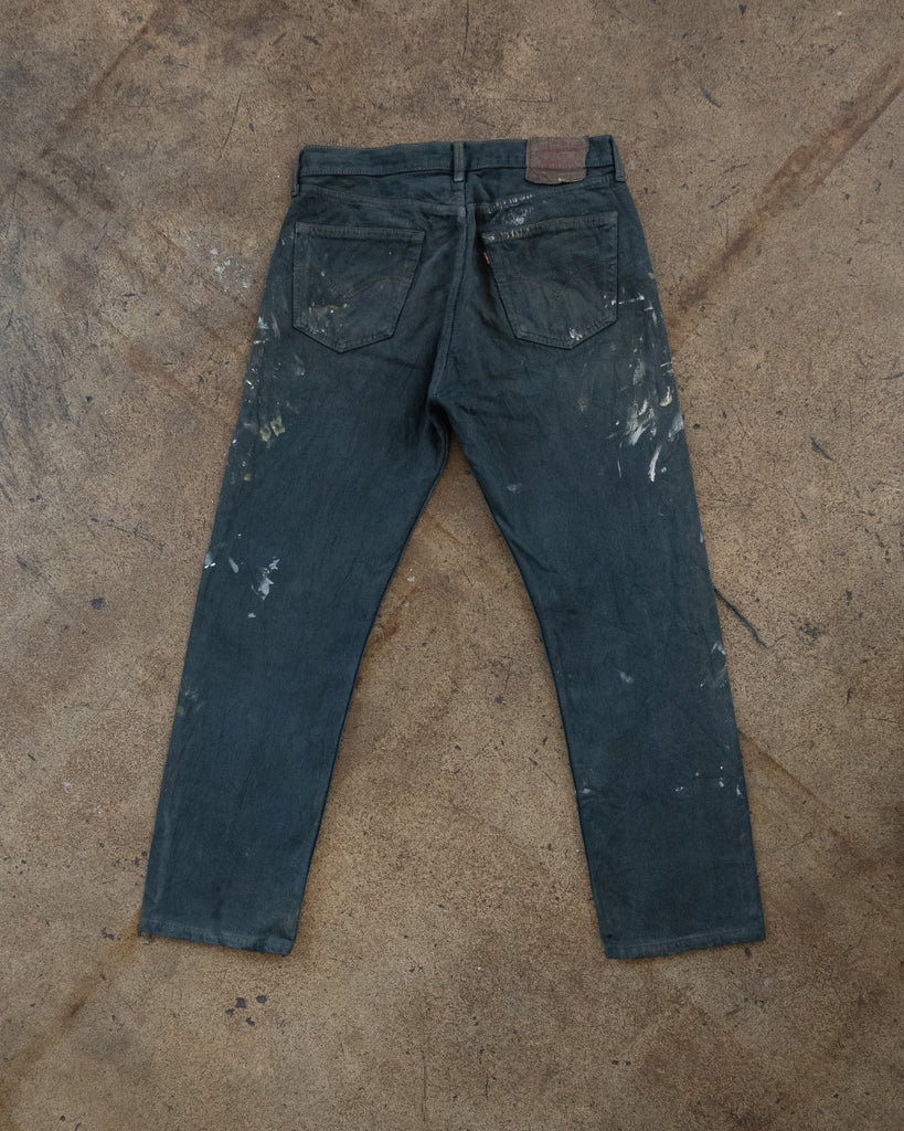 Levi's 501 Faded & Painted Distressed Jeans - 1990s - back