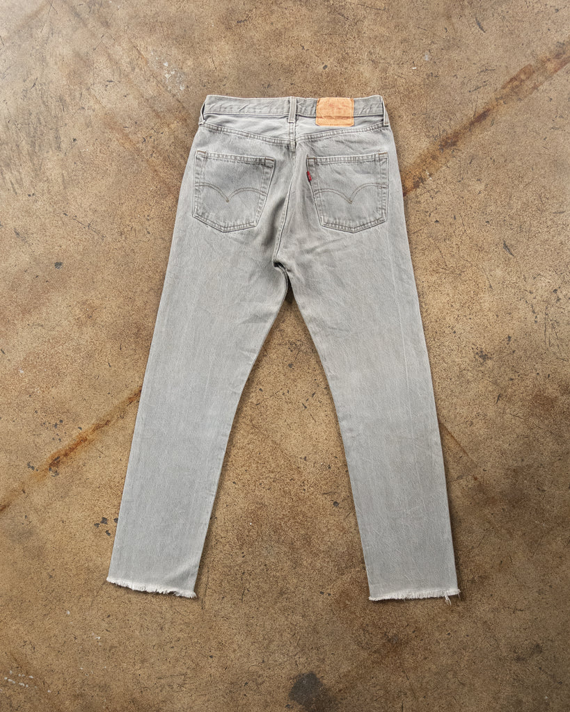 Levi's 501 Light Grey Jeans - 1990s - back