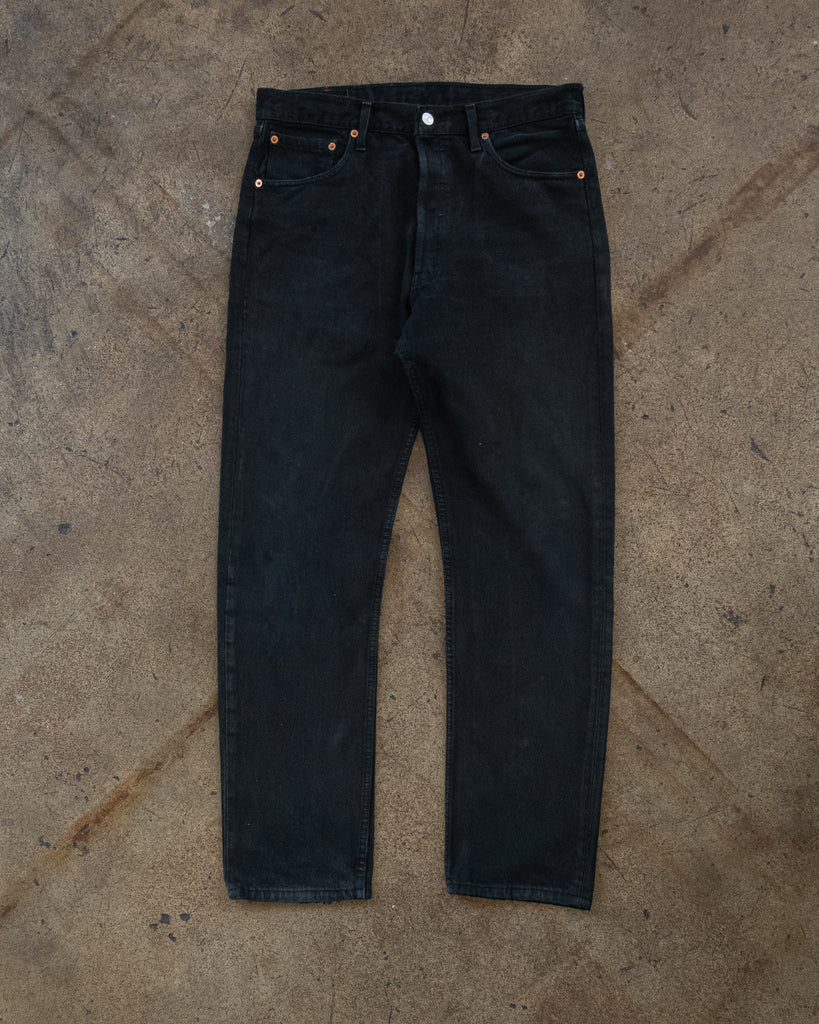 Levi's 501 Faded Black Jeans - 1990s 
