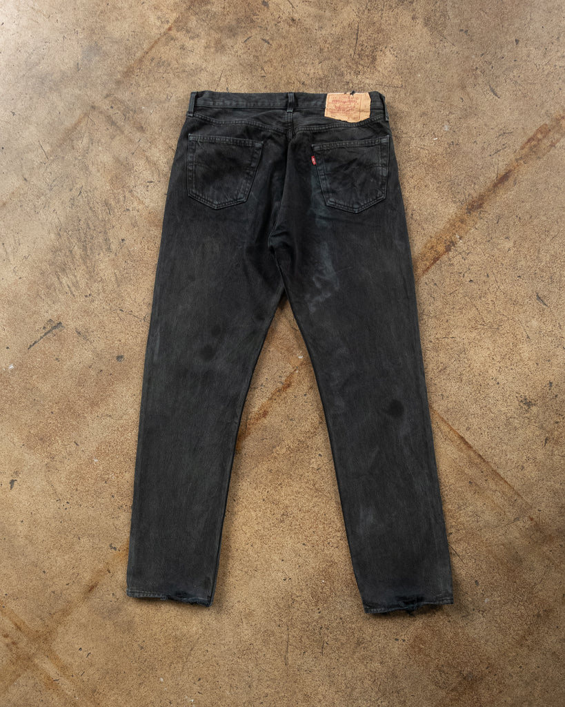Levi's 501 Faded Black Jeans - 1990s - back