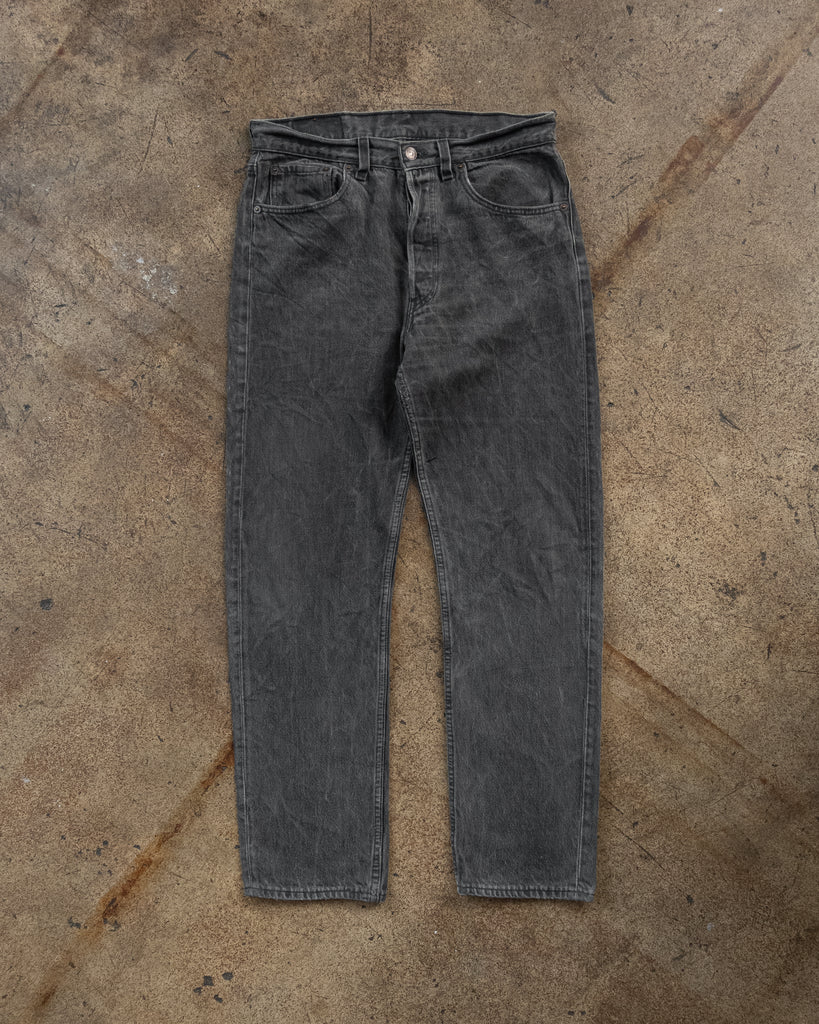 Levi's 501 Stone Grey Jeans - 1990s FRONT PHOTO