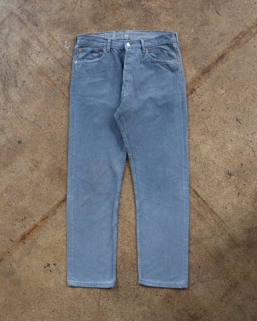 Levi's 501 Sun Faded Blue Jeans - 1990s FRONT PHOTO