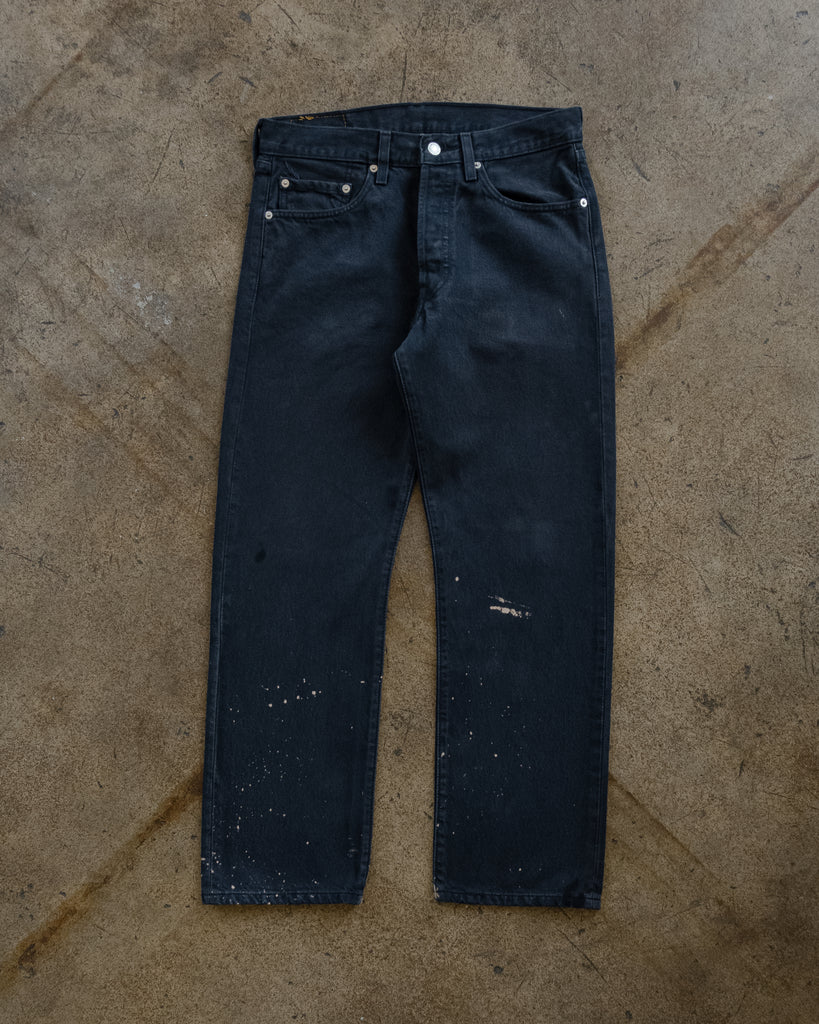 Levi's 501 Blue Bleached Jeans - 1990s FRONT PHOTO
