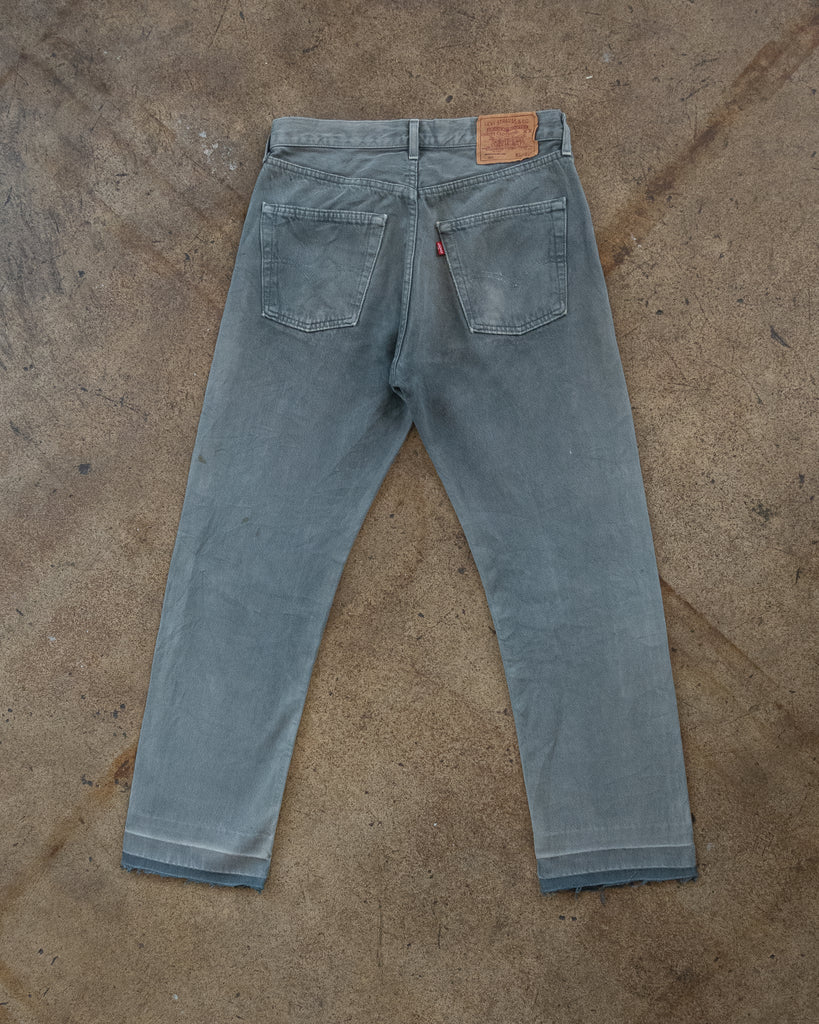 Levi's 501 Sun Faded Steel Blue Jeans - 1990s - back