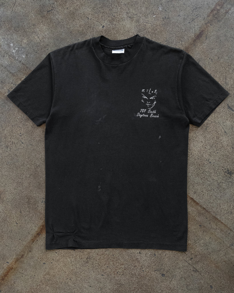 Single Stitched "701 South Daytona Beach" Repaired Tee - 1990s FRONT PHOTO