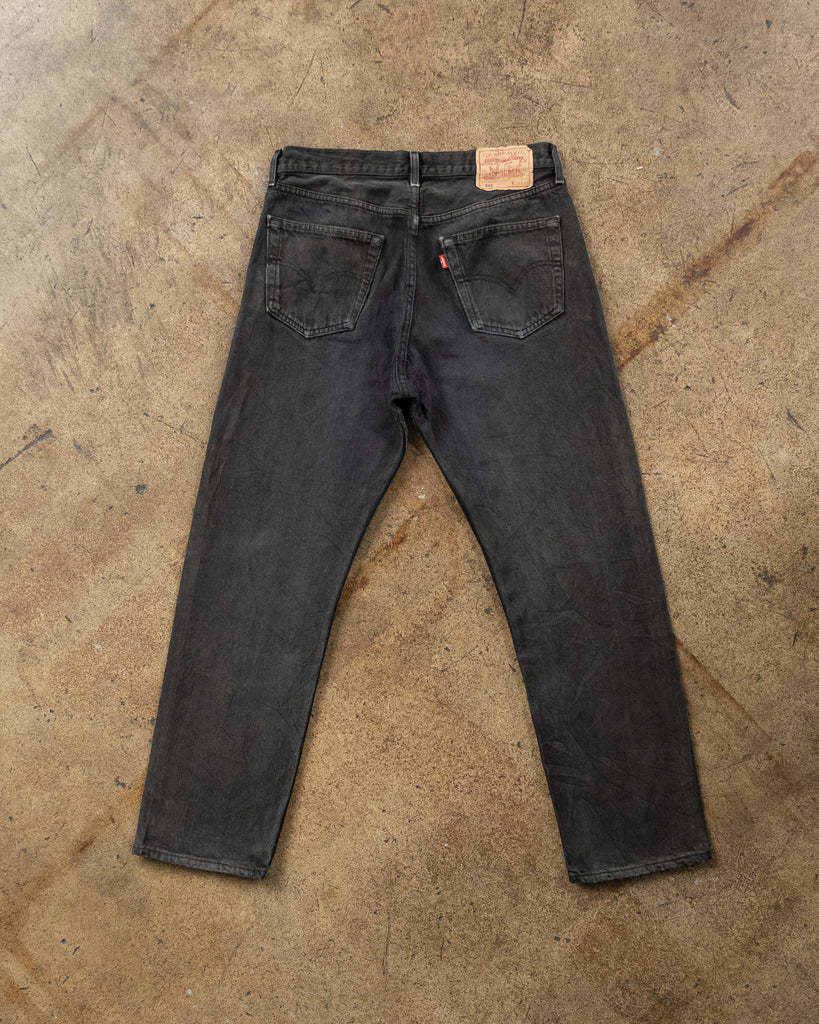 Levi's 501 Faded Black Jeans - 1990s - back