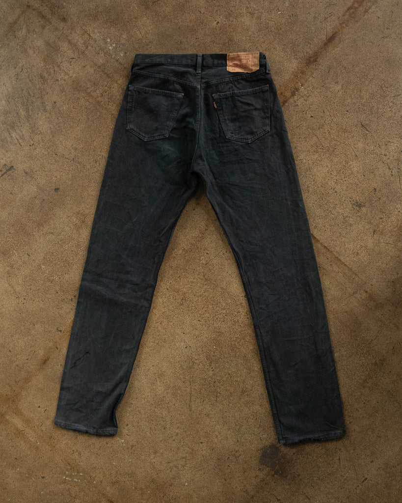 Levi's 501 Blue Black Jeans - 1990s BACK PHOTO